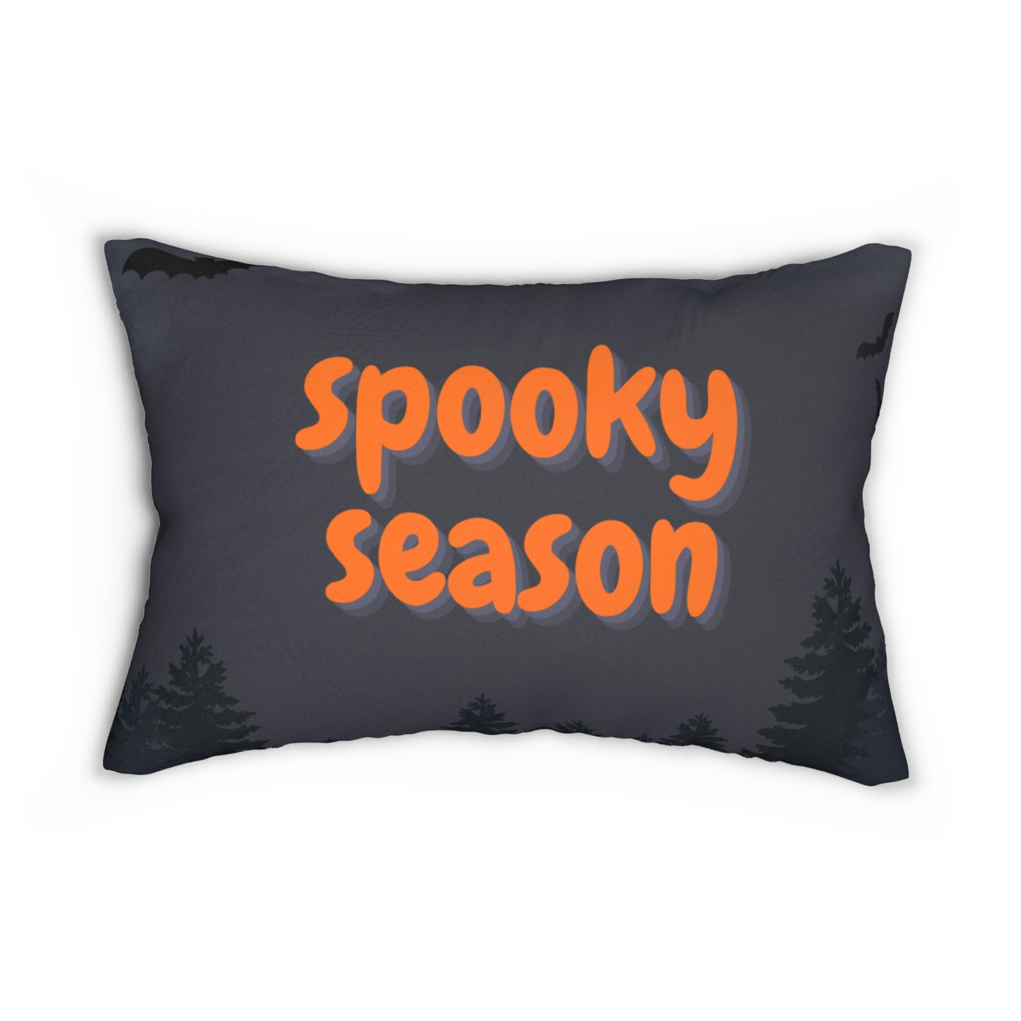 Spooky Season Lumbar Pillow, Halloween Decor, Cozy Home Accents, Fall Pillows, Autumn Vibes, Gift for Halloween Lovers