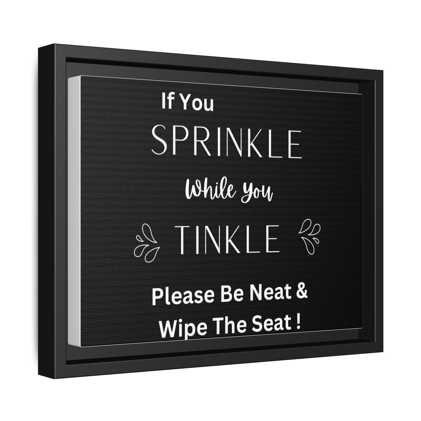 Matte Canvas, Black Frame
