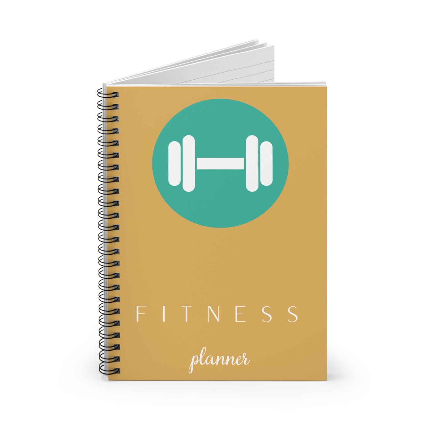 Fitness Planner Spiral Notebook - Goal Tracker, Workout Journal, Fitness Organizer, Exercise Schedule, Training Diary
