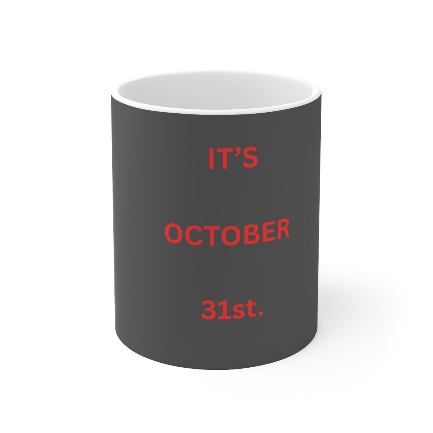 Halloween Coffee Mug, October 31st Ceramic Cup, Spooky Drinkware, Fall Decor Gift, Halloween Enthusiast