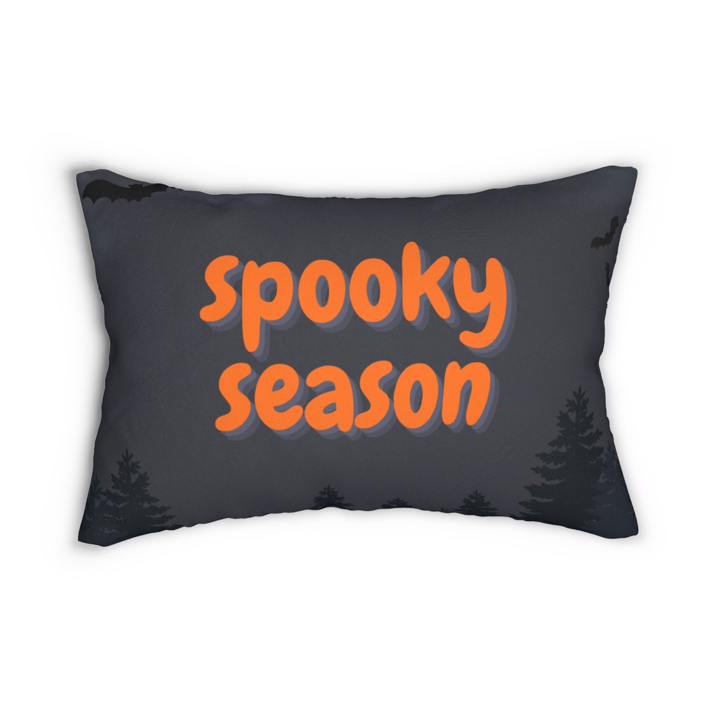Spooky Season Lumbar Pillow, Halloween Decor, Cozy Home Accents, Fall Pillows, Autumn Vibes, Gift for Halloween Lovers