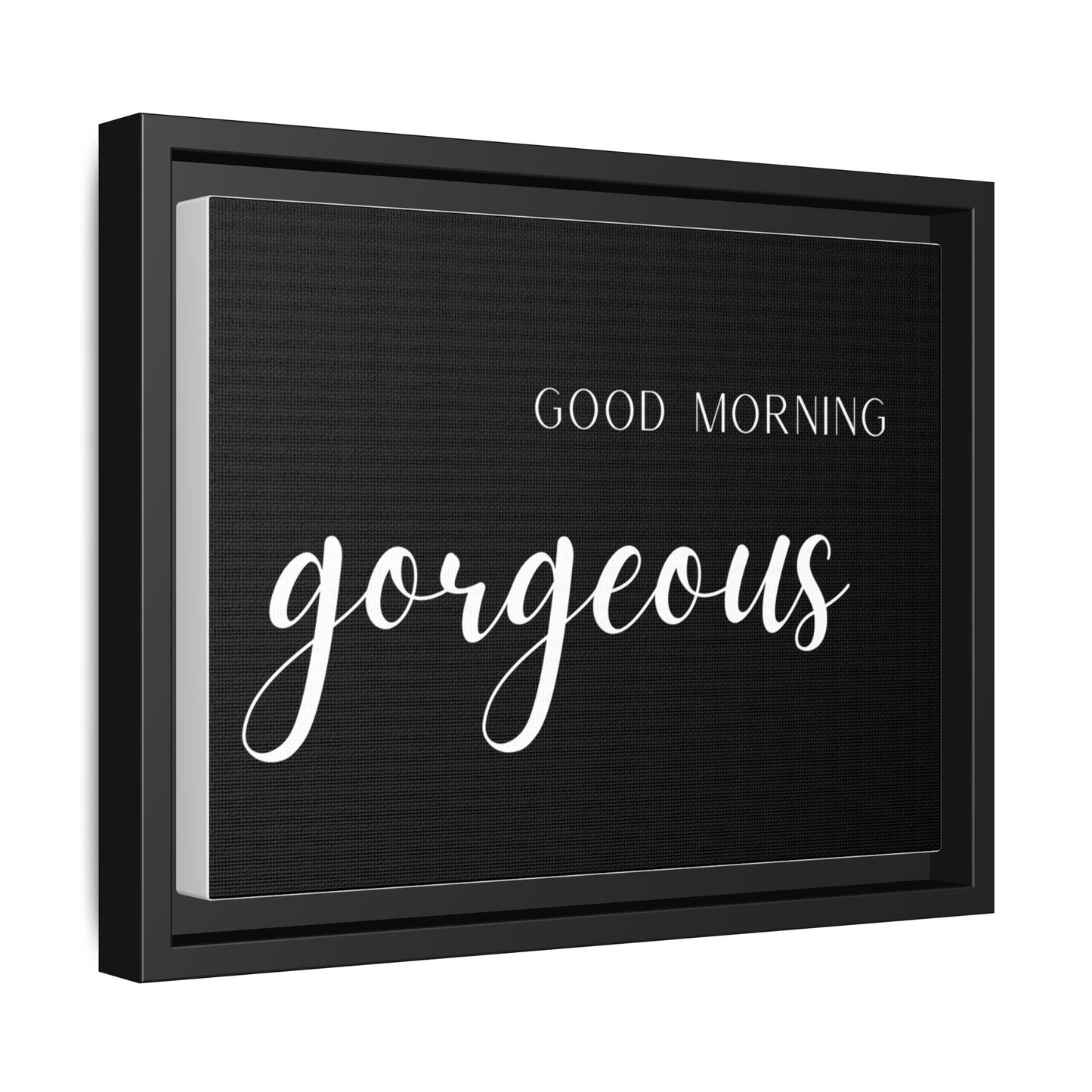 Matte Canvas, Black Frame