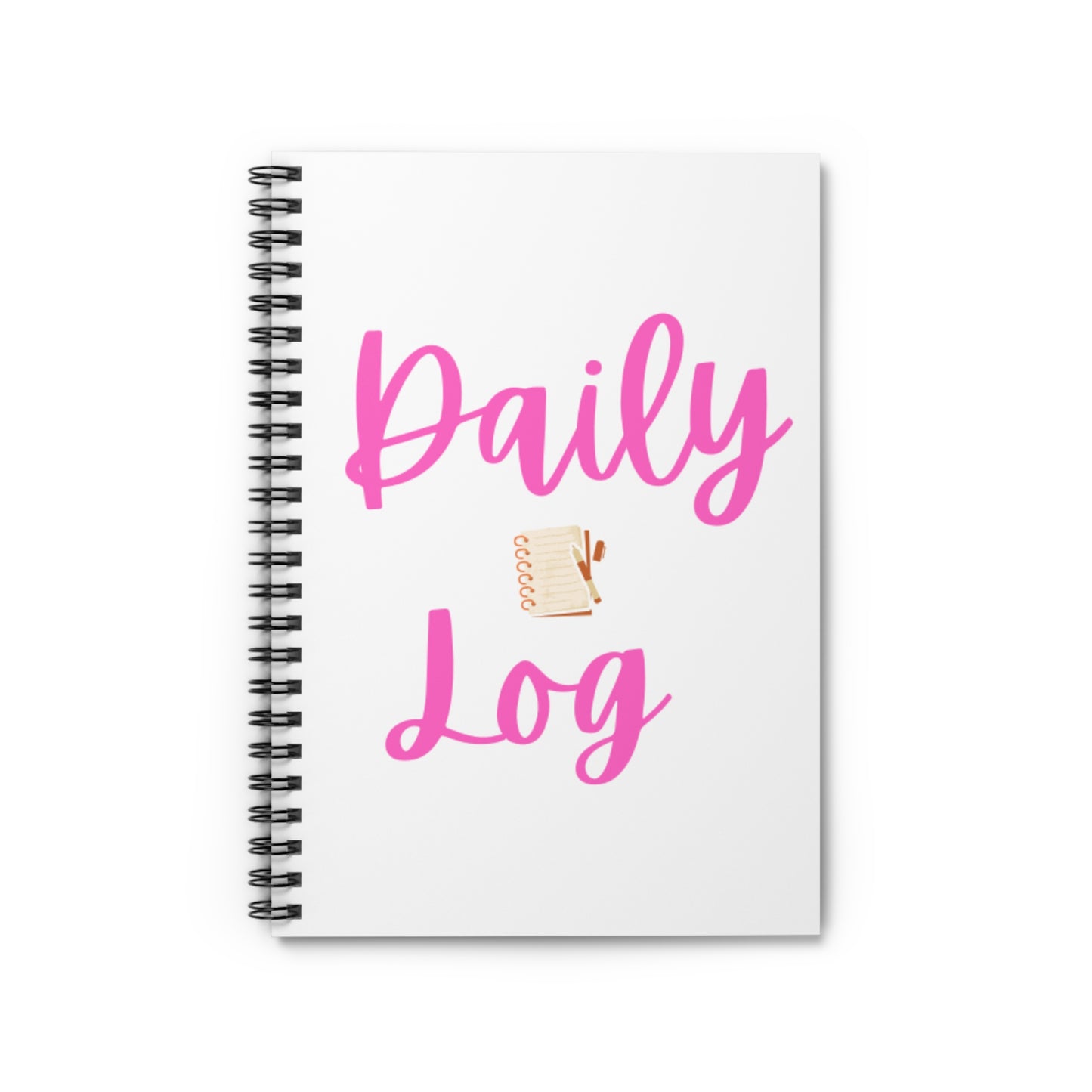 Daily Log Spiral Notebook - Perfect for Journaling, Note-Taking, Planning, Gift for Students, Daily Organizer