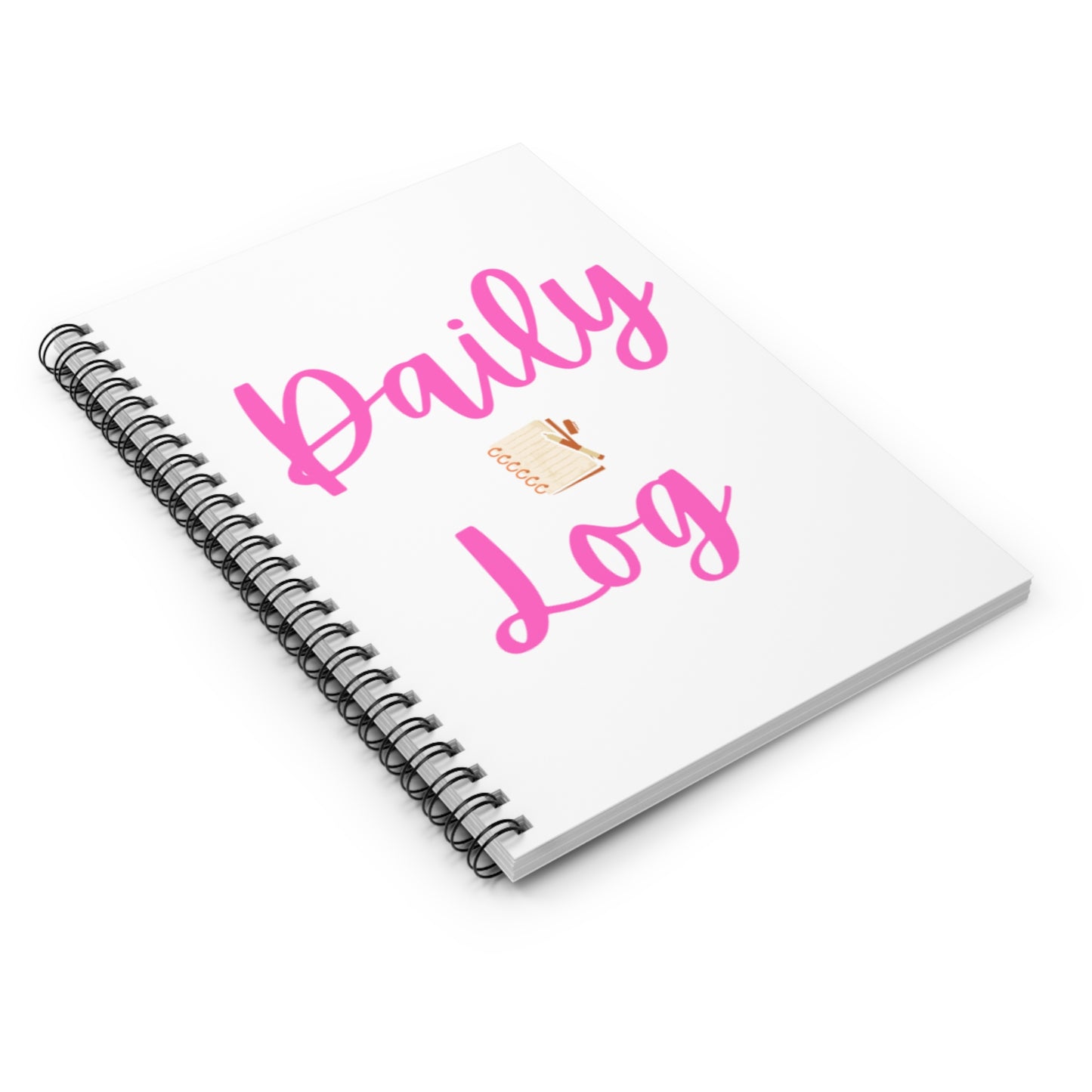 Daily Log Spiral Notebook - Perfect for Journaling, Note-Taking, Planning, Gift for Students, Daily Organizer