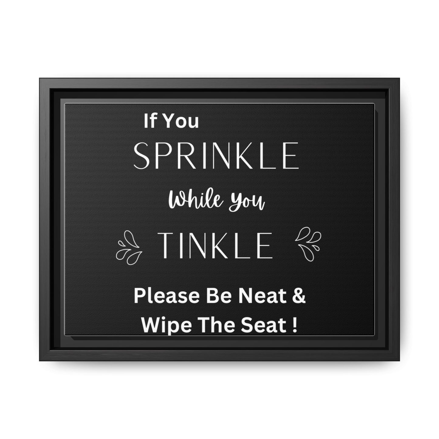 Matte Canvas, Black Frame