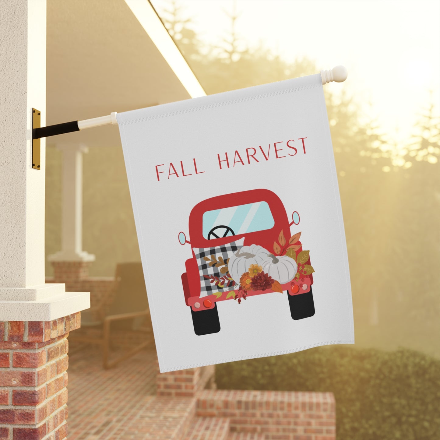 Autumn Garden Banner, Cozy Fall Decor, Harvest Yard Flag, Seasonal Outdoor Banner, Thanksgiving Theme Home Decoration