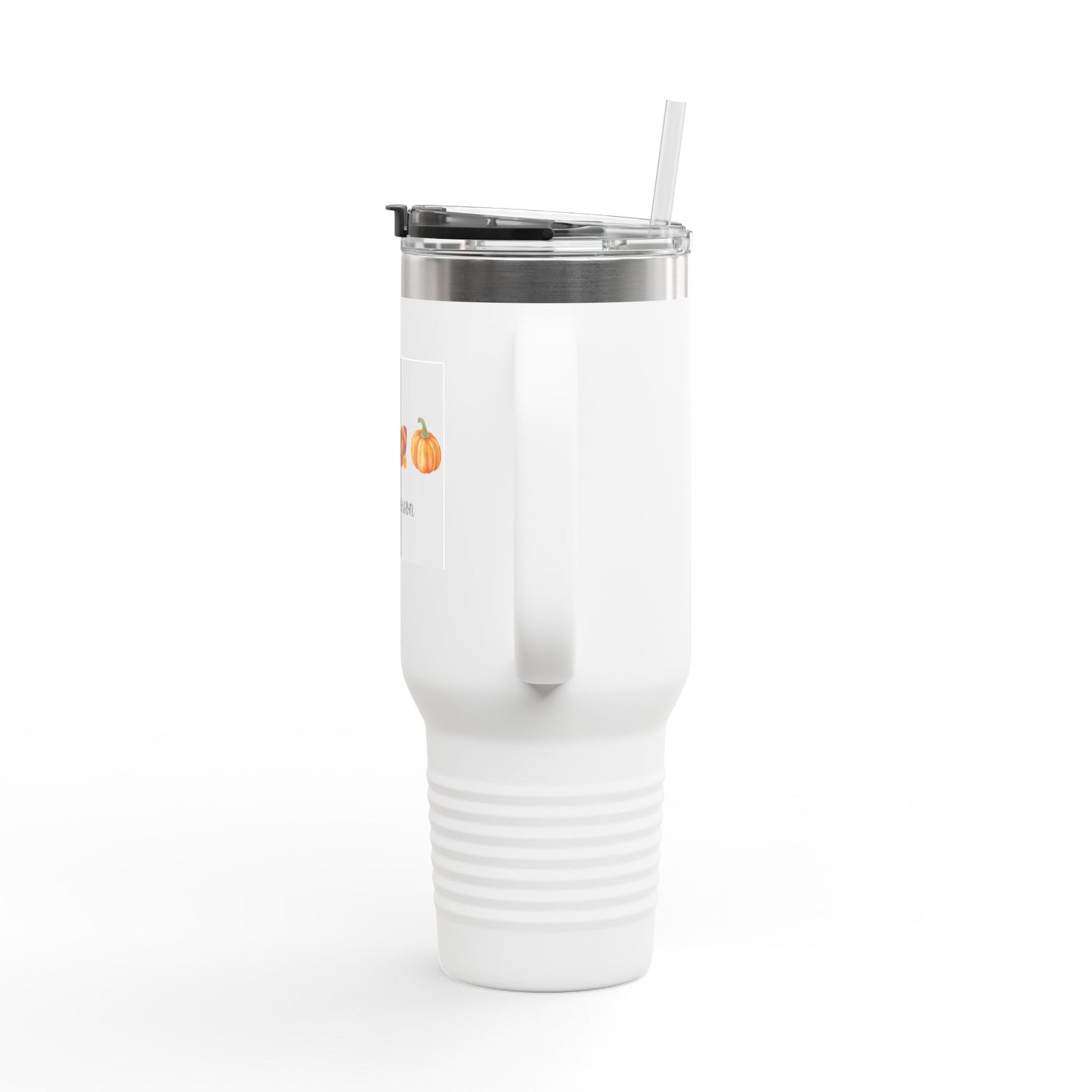 Fall-Themed Insulated Travel Mug, Perfect for Autumn Beverages, 40oz Coffee Tumbler for Home, Office, Travel