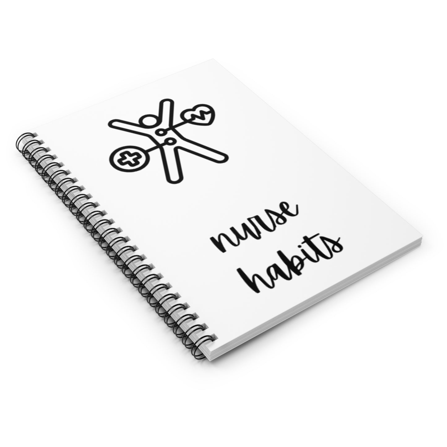 Nurse Habit Spiral Notebook - Ideal for Healthcare Professionals, Nursing Students, Gift for Graduations, Journaling, Organizing