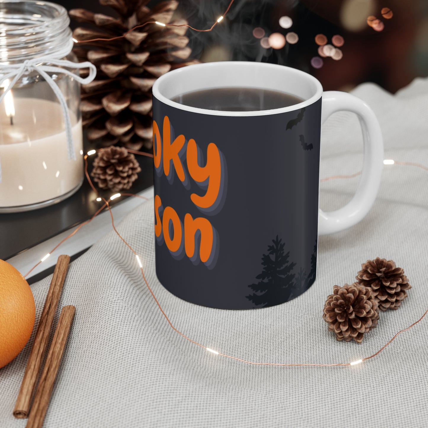 Spooky Season Mug, Halloween Coffee Cup, Fall Drinkware, Pumpkin Spice Mug, Autumn Gift Idea, Holiday Beverage Container