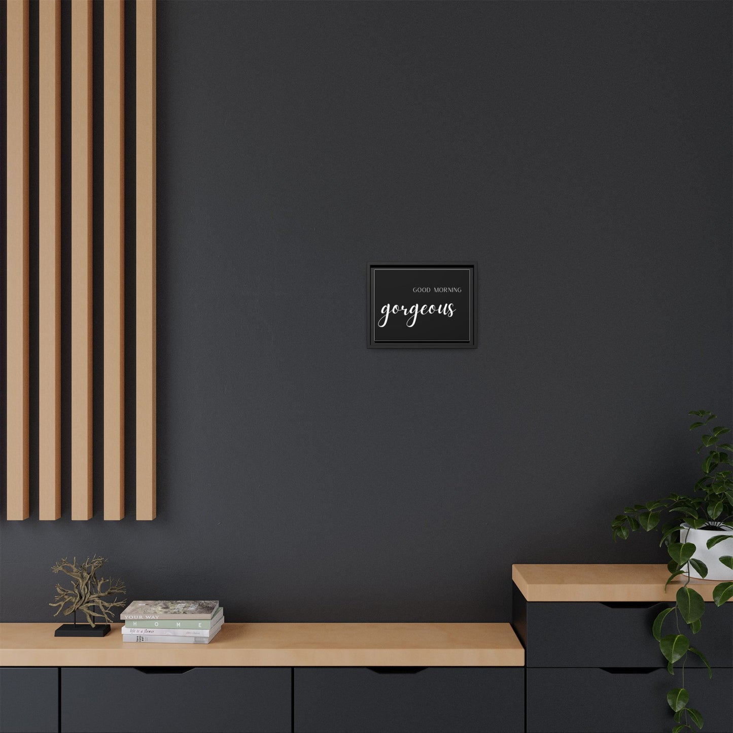 Matte Canvas, Black Frame