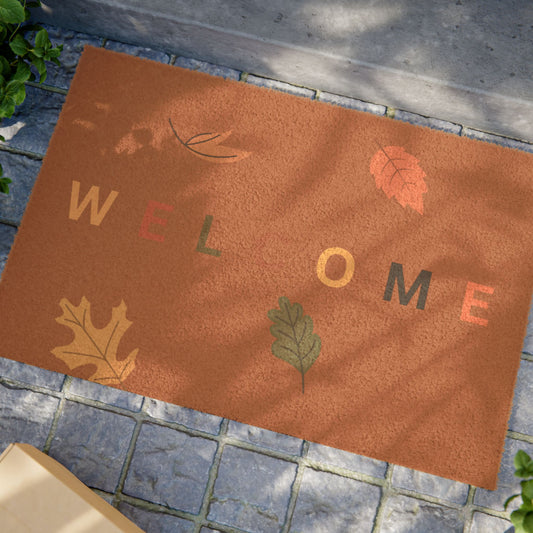 Autumn Welcome Doormat | Seasonal Outdoor Rug, Fall Decor, Home Entry Mat, Harvest Decor, Thanksgiving Welcome Mat