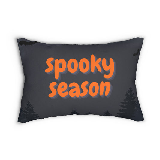 Spooky Season Lumbar Pillow, Halloween Decor, Cozy Home Accents, Fall Pillows, Autumn Vibes, Gift for Halloween Lovers