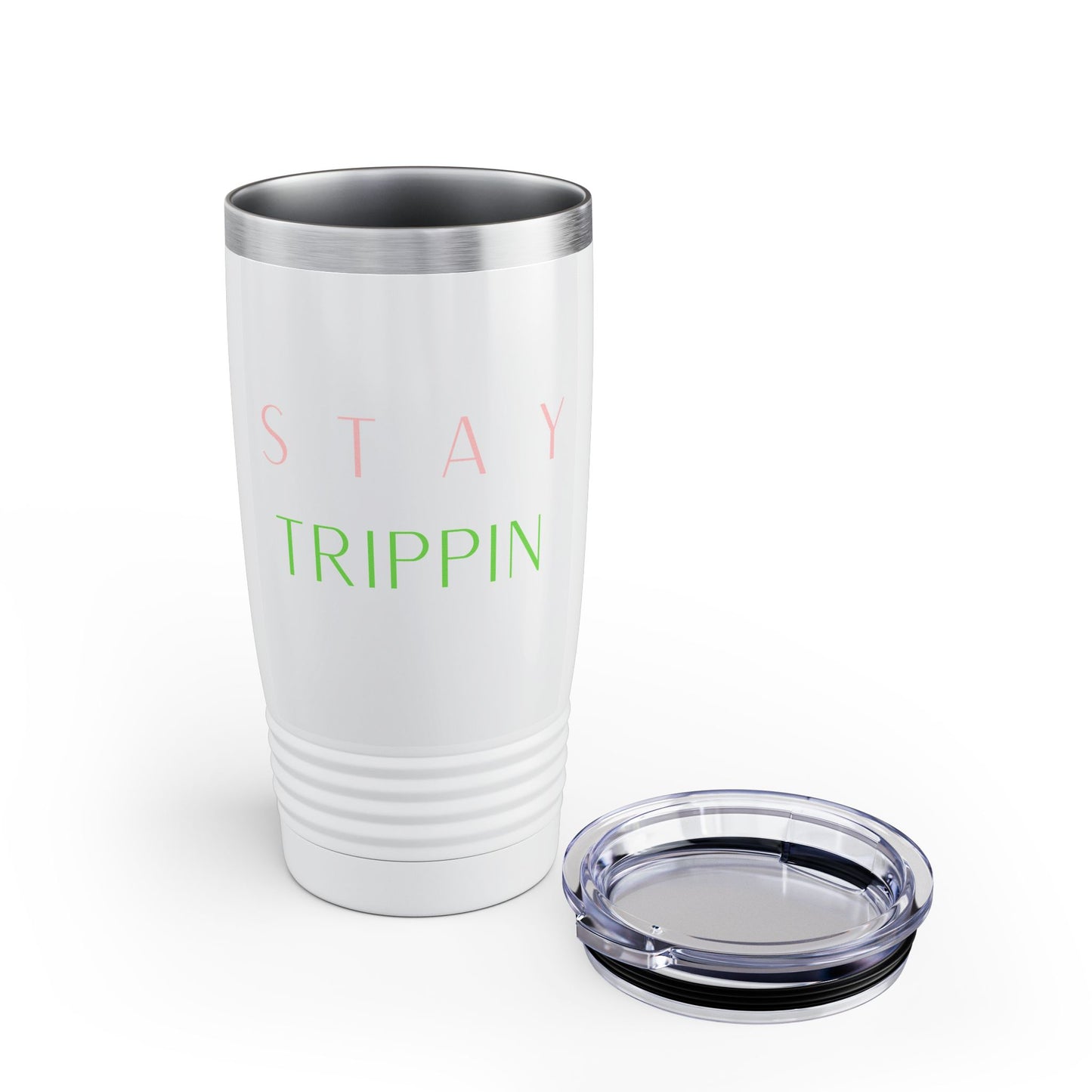 20oz Stainless Tumbler — "Stay Trippin" Pastel Travel Cup