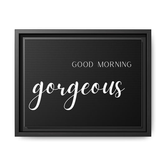 Matte Canvas, Black Frame