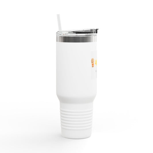 Fall-Themed Insulated Travel Mug, Perfect for Autumn Beverages, 40oz Coffee Tumbler for Home, Office, Travel