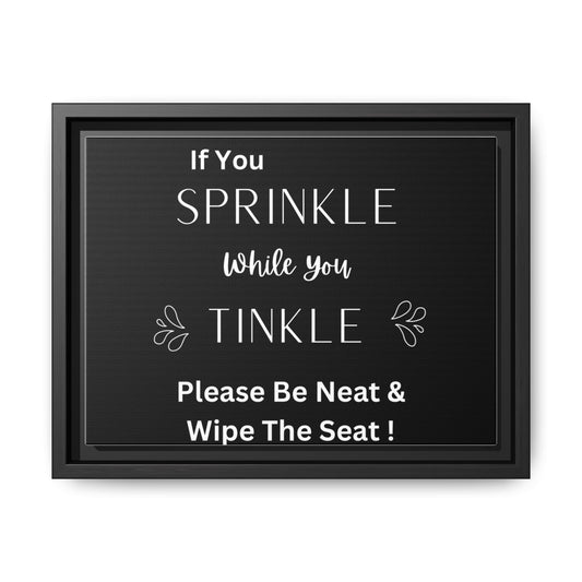 Matte Canvas, Black Frame