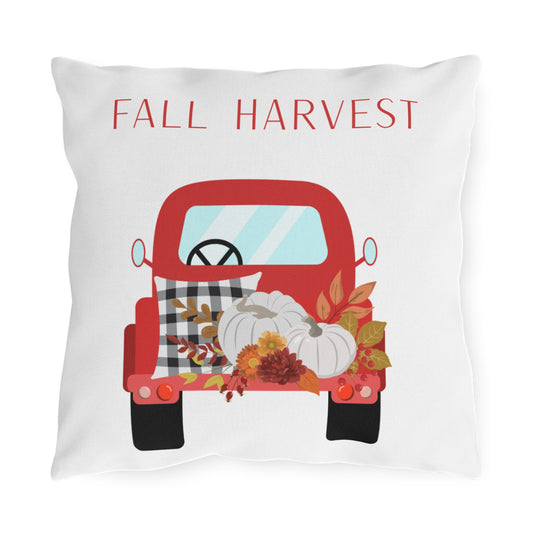 Fall Harvest Outdoor Pillow | Cozy Autumn Decor, Seasonal Cushion, Outdoor Seating, Thanksgiving Decor, Home Accent