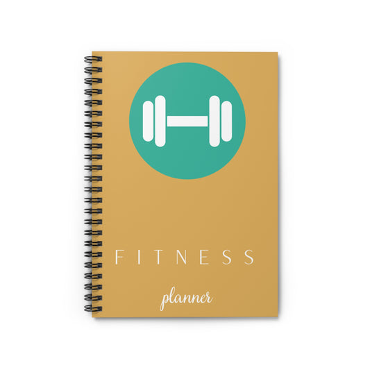 Fitness Planner Spiral Notebook - Goal Tracker, Workout Journal, Fitness Organizer, Exercise Schedule, Training Diary
