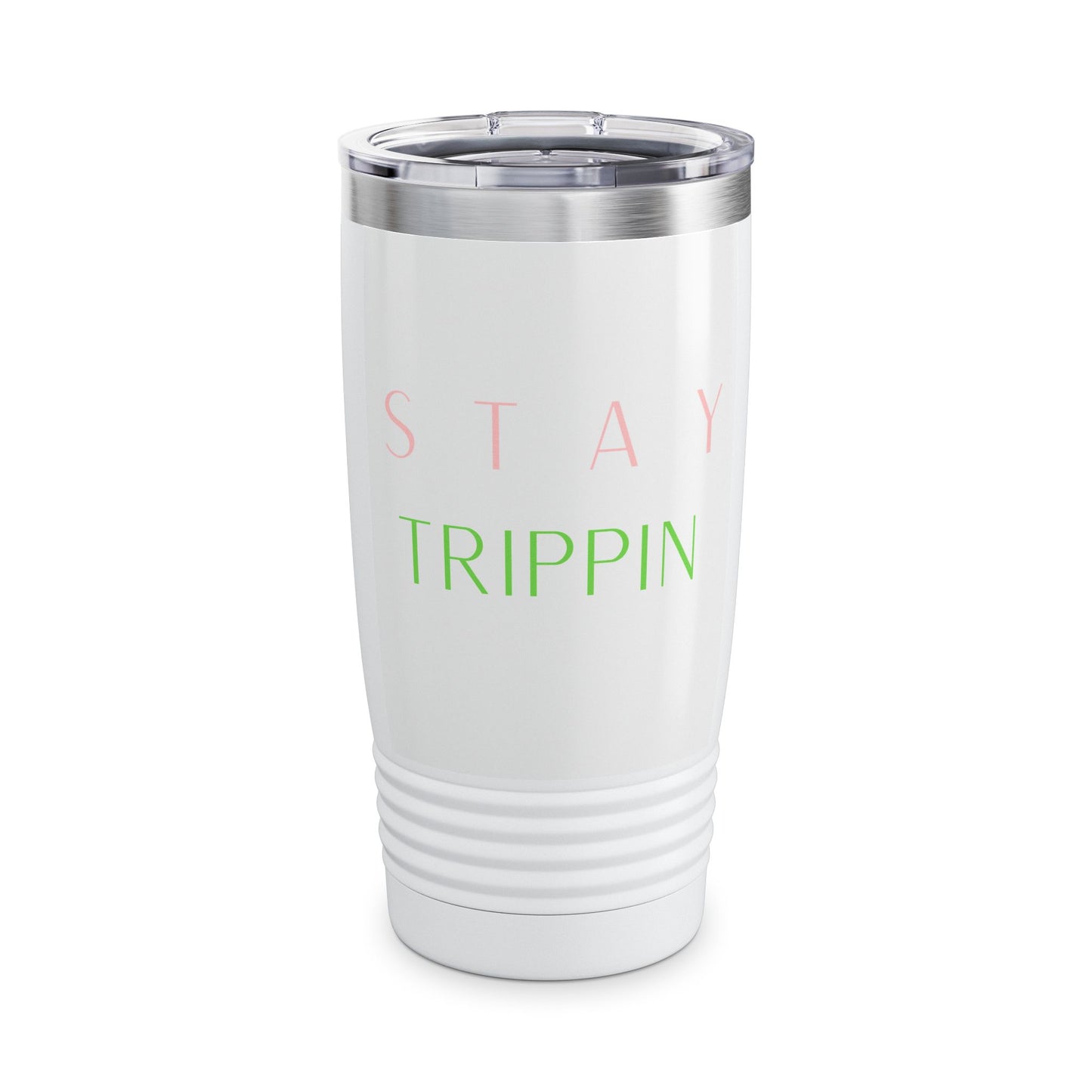 20oz Stainless Tumbler — "Stay Trippin" Pastel Travel Cup