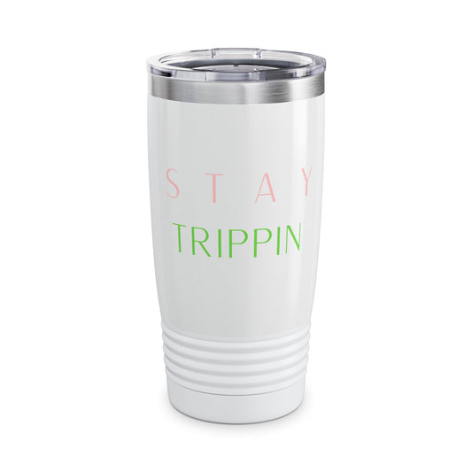 20oz Stainless Tumbler — "Stay Trippin" Pastel Travel Cup