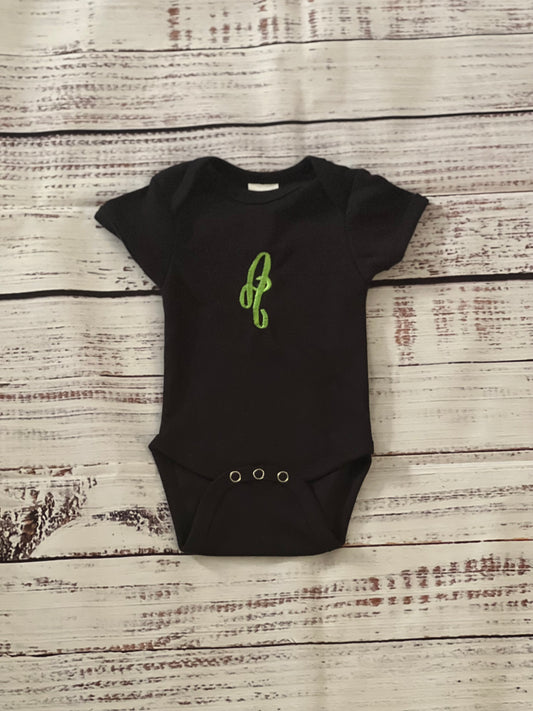 INFANT PERSONALIZED INITIAL ONESIE