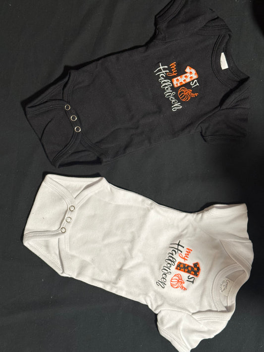 Embroidered Halloween Onesie